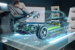 Autodesigningenieure verwenden holografische App
